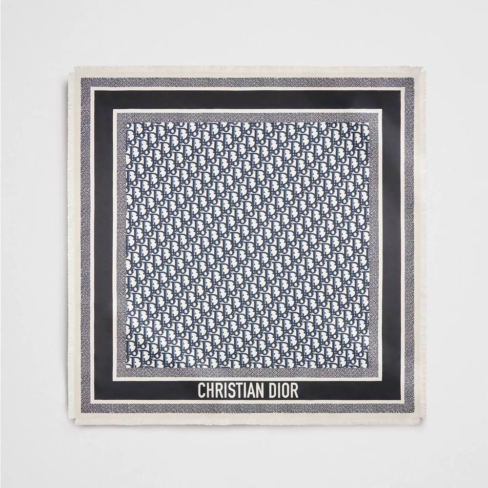 Dior Oblique Diortwin 70 Square Scarf
